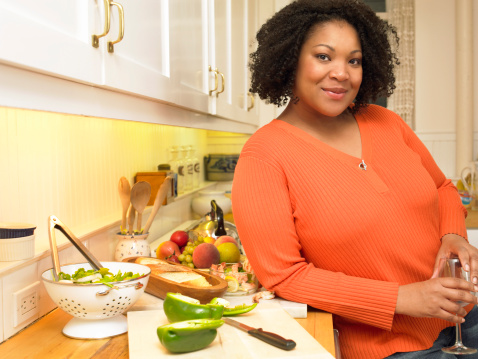 Lady in the kitchen